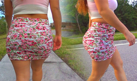 Shakira in flower skirt